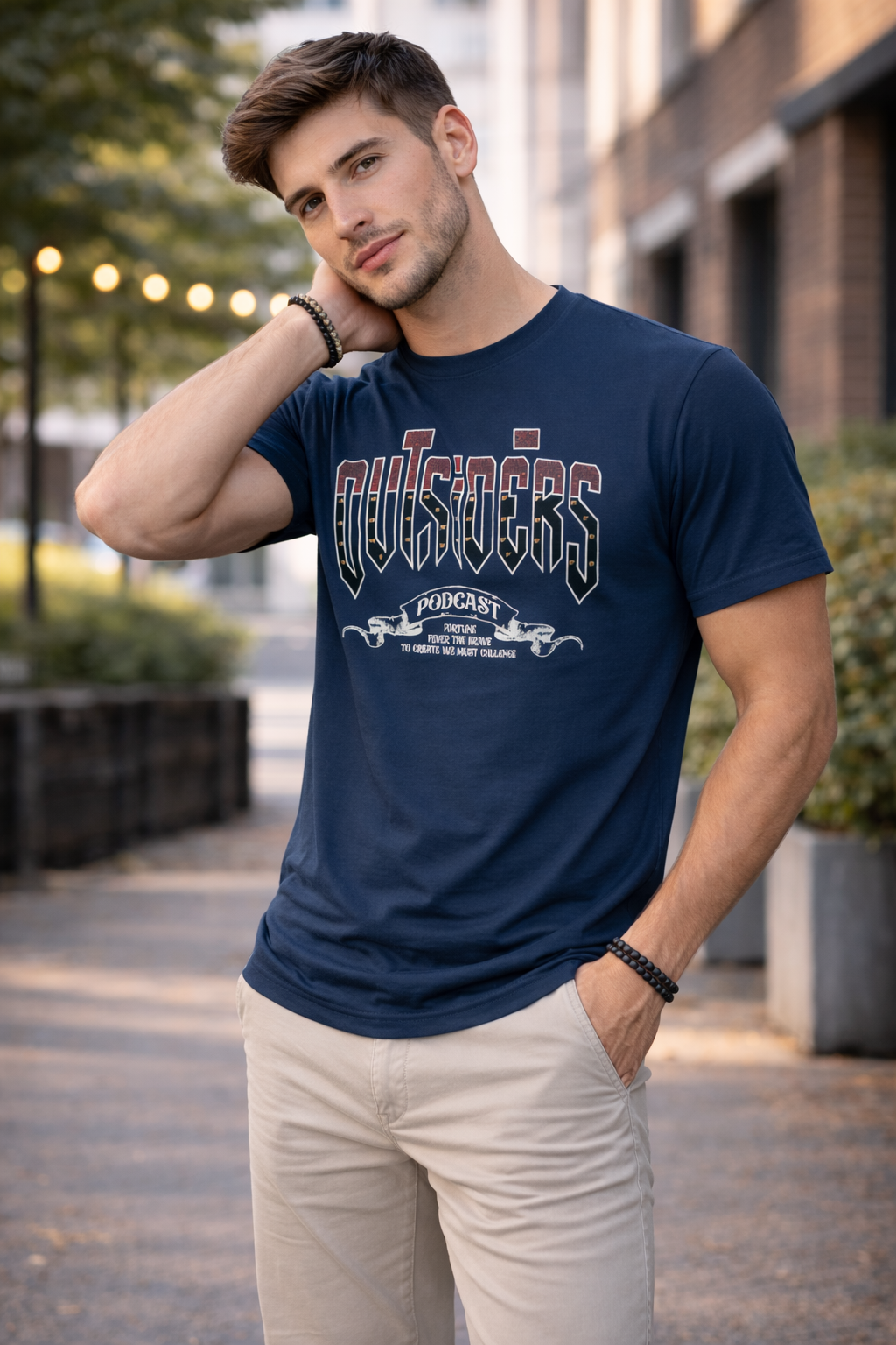 Outsiders Graphic Tee - Teal T-Shirt-3
