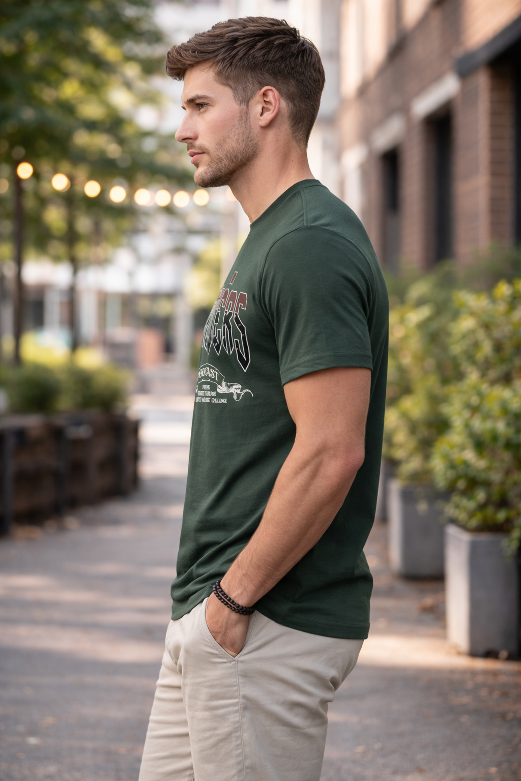 Outsiders Graphic Tee – Forest Green T-Shirt-3