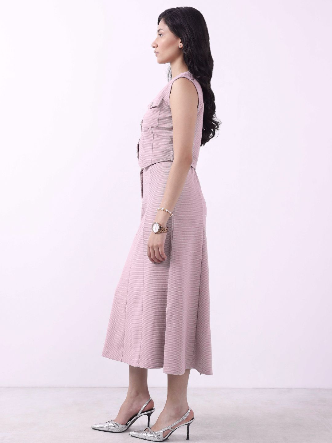 PINK VEST & SKIRT CO-ORD SET-3