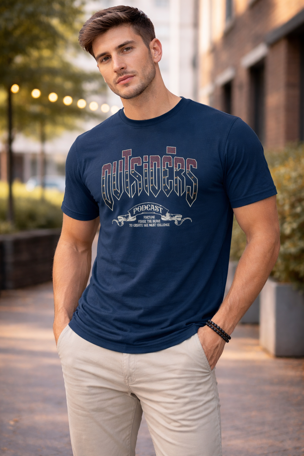 Outsiders Graphic Tee - Teal T-Shirt-4