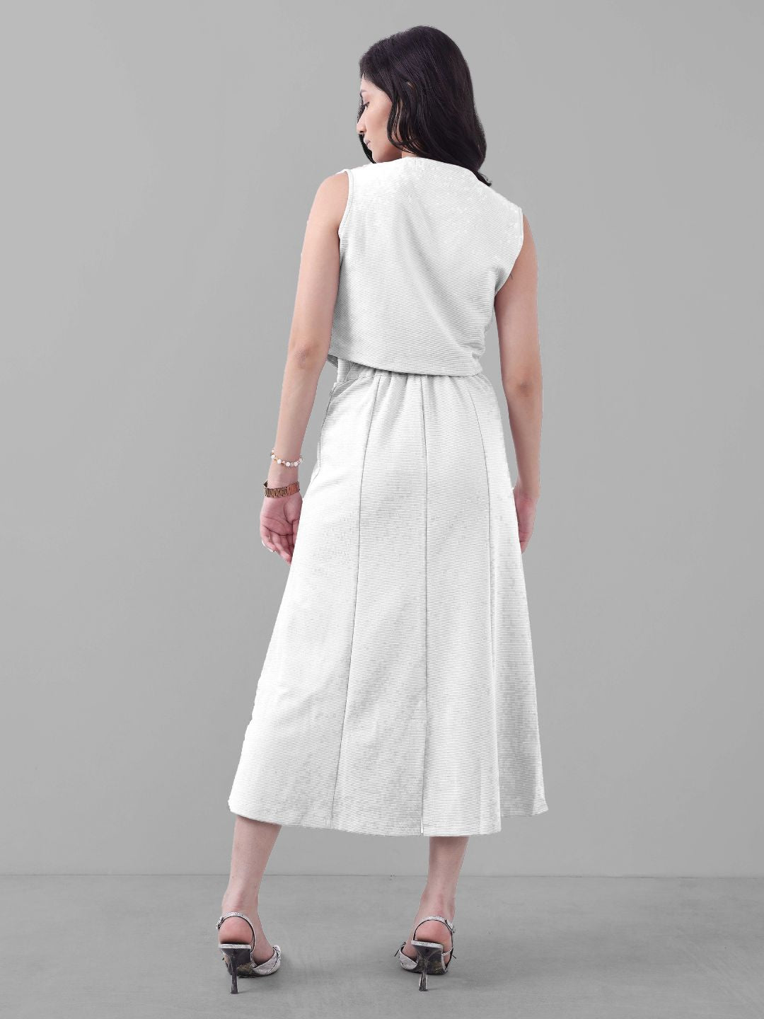 WHITE VEST & SKIRT CO-ORD SET-5