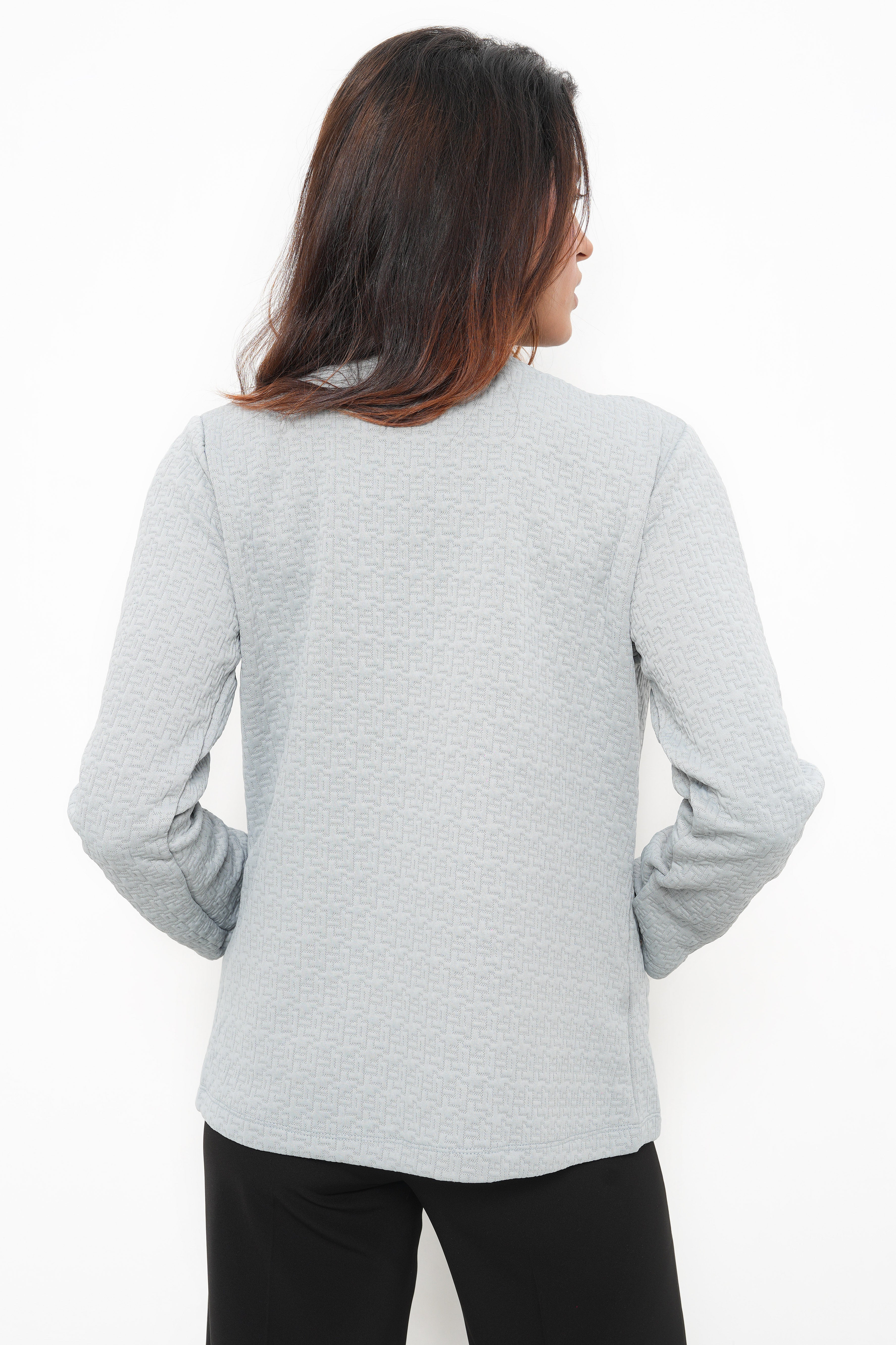 BONNATY CEMENT RELAXED FIT FRONT OPEN BLAZER-7