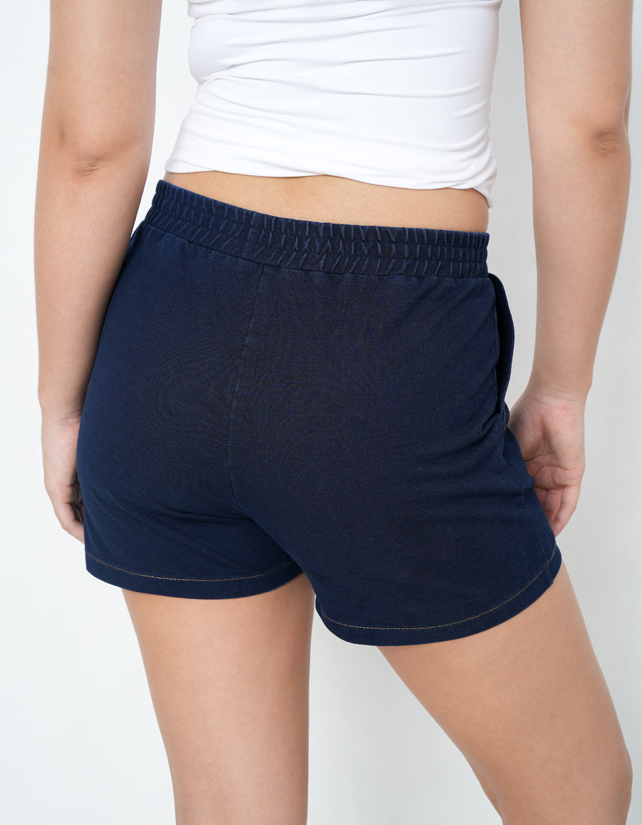 Knitted Denim Shorts-5