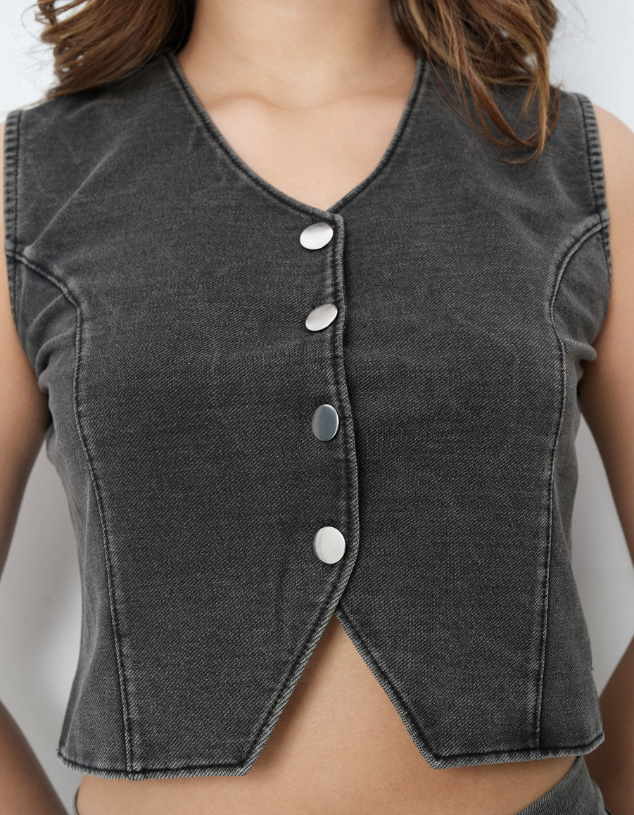 Black Waist Coat-3