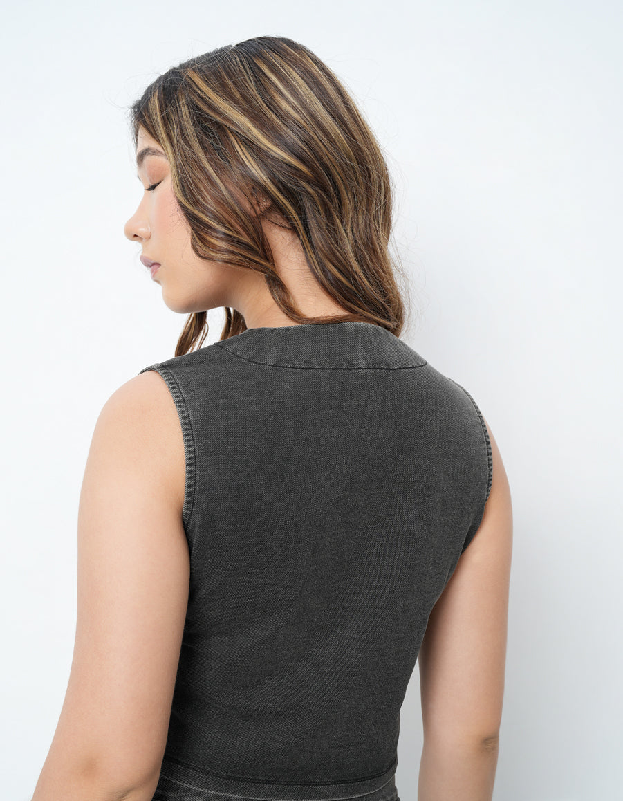 Black Waist Coat-9