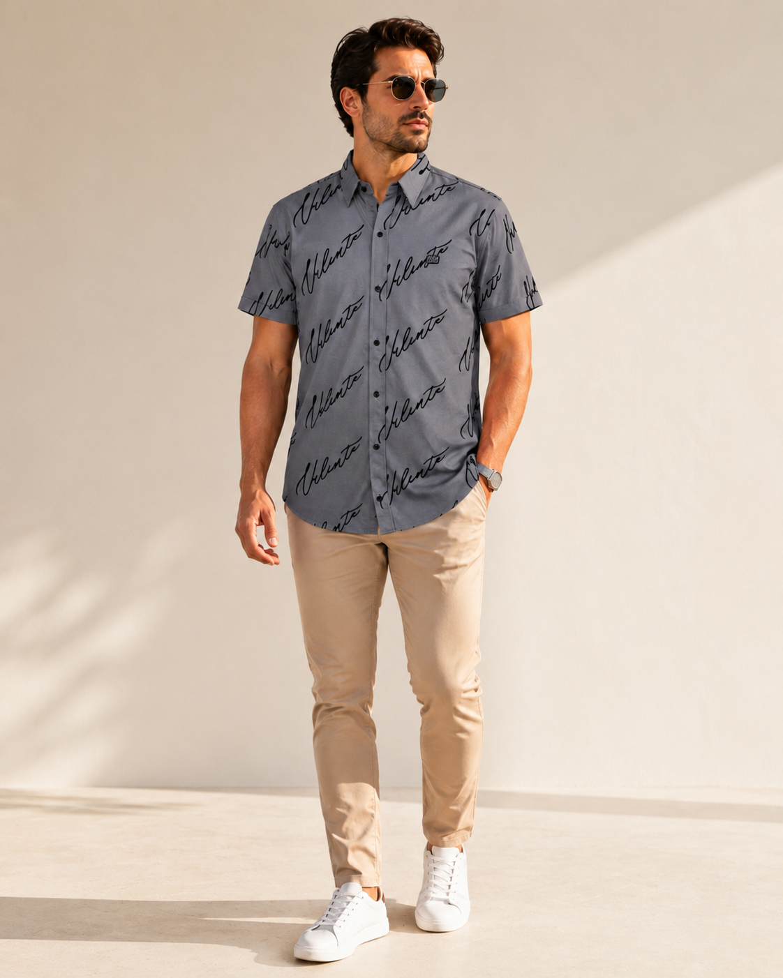 Charcoal Grey Casual Shirt-3