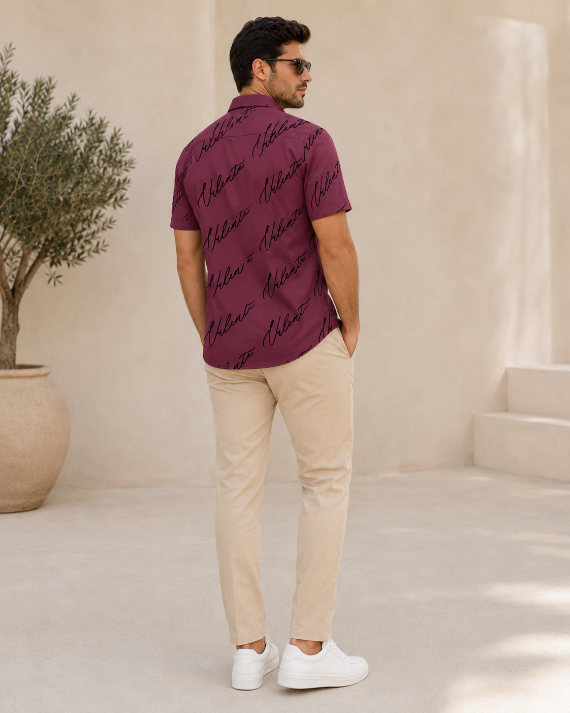 Deep Wine Casual Shirt-4