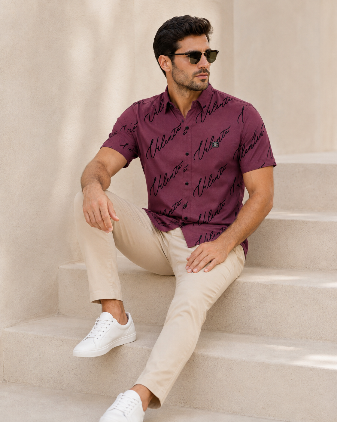 Deep Wine Casual Shirt
