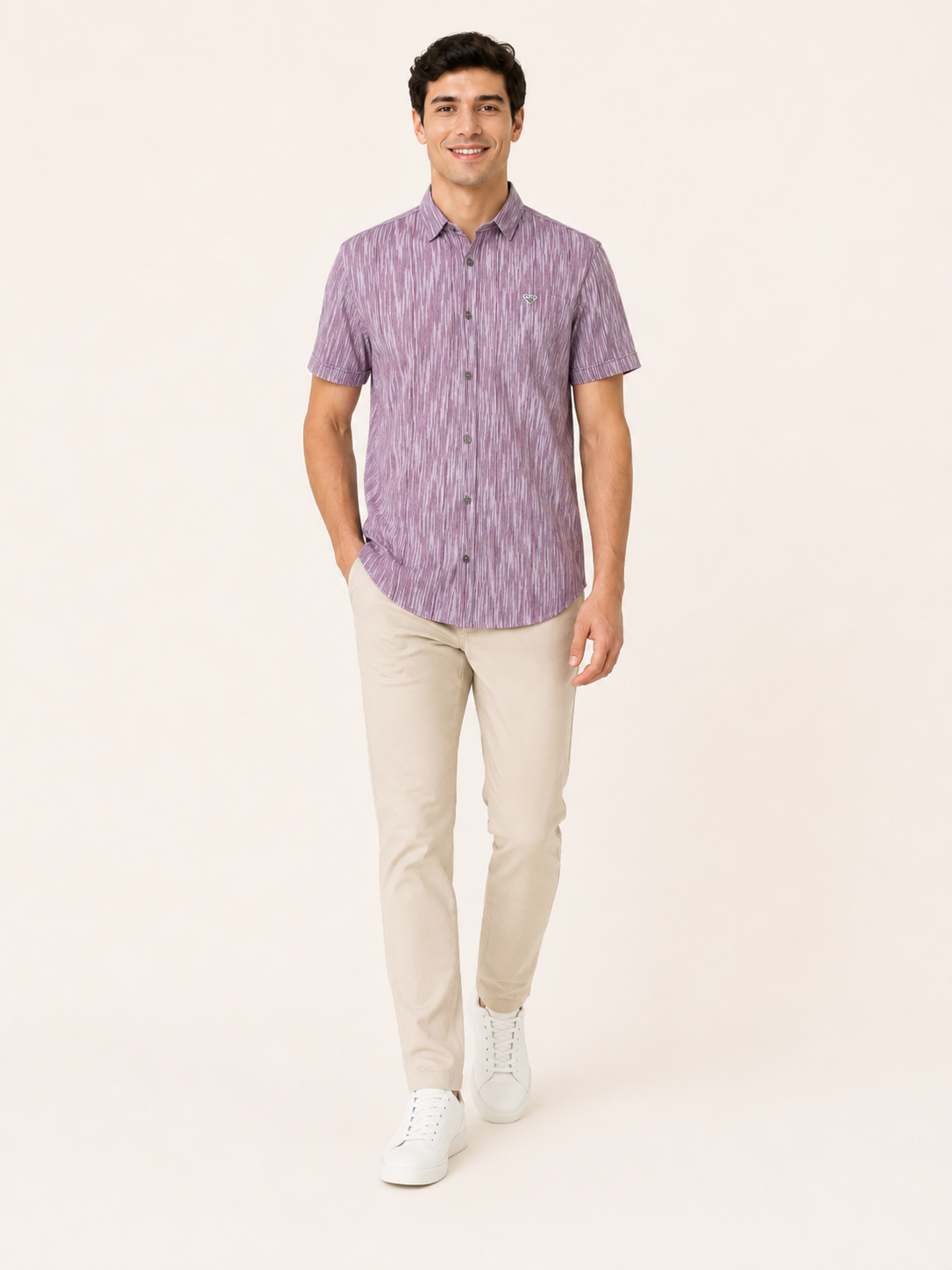 Lilac Casual Shirt-3