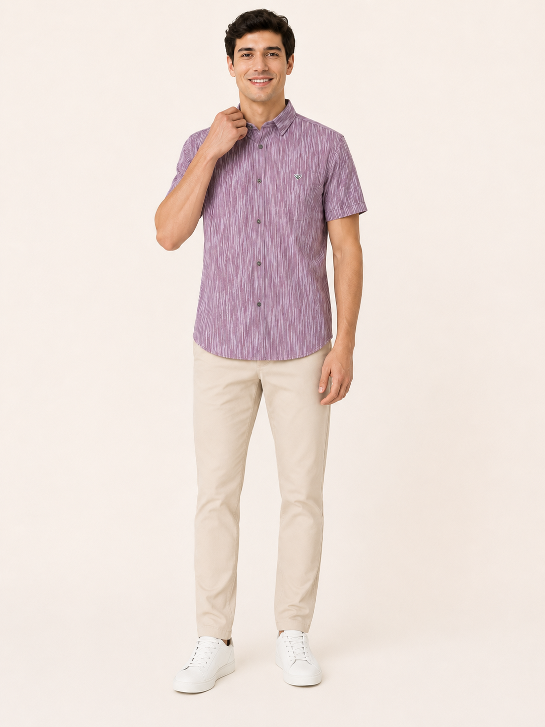 Lilac Casual Shirt-4