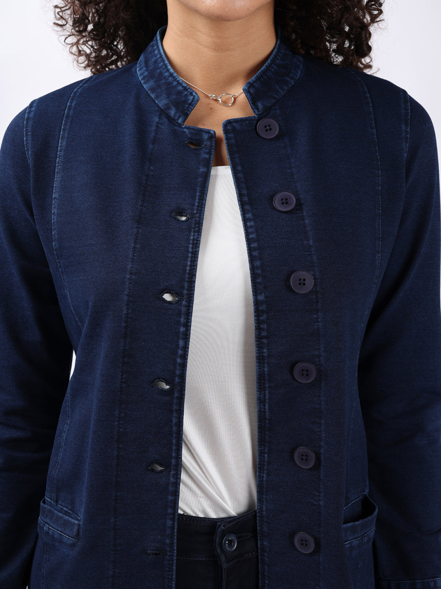 DENIM BUTTON DOWN JACKET-5