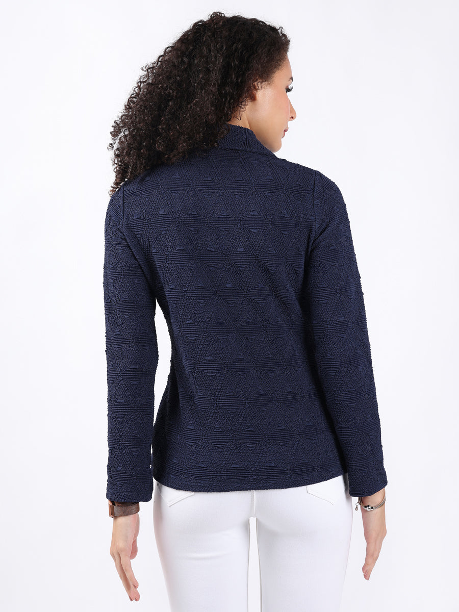 COLLARED NECK FULL SLEEVE KNIT SHIRT-3