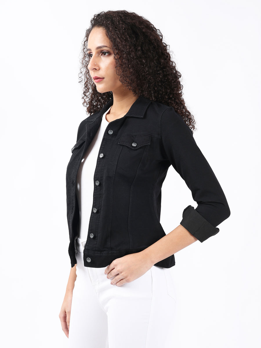 BLACK TRUCKER JACKET-3