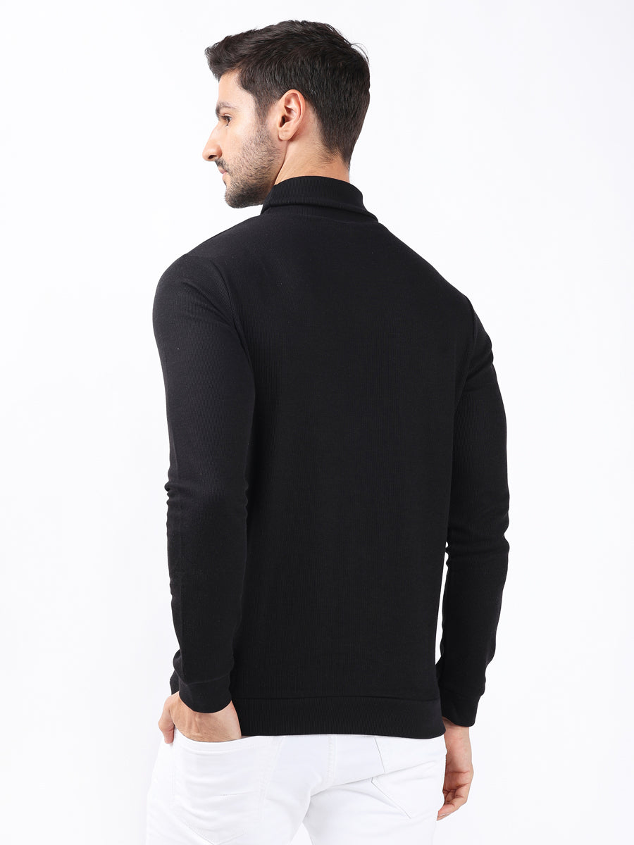 BLACK LONG SLEEVE TURTLE NECK-5