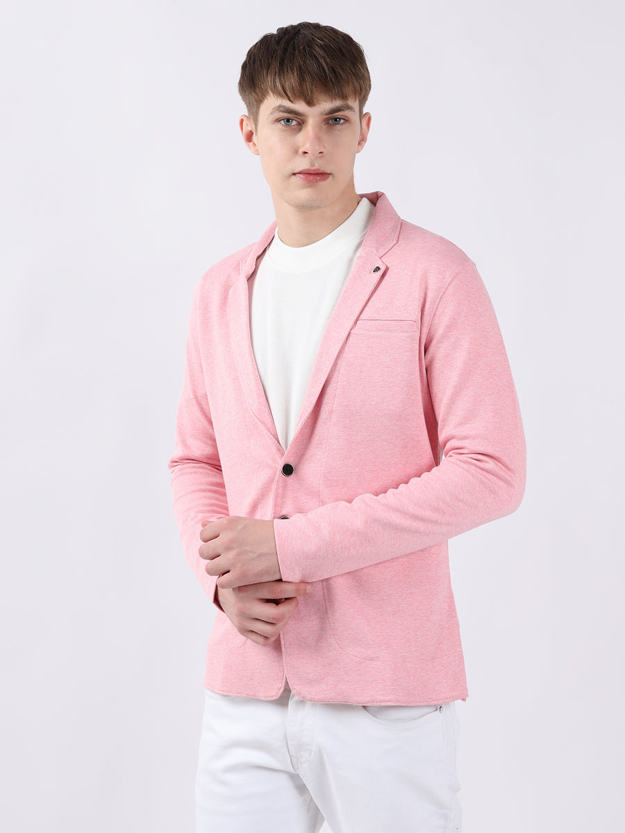 PINK CASUAL LIGHTWEIGHT BLAZER