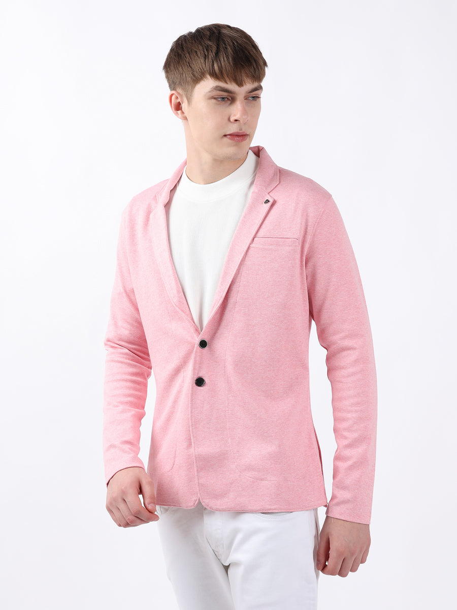 PINK CASUAL LIGHTWEIGHT BLAZER-4