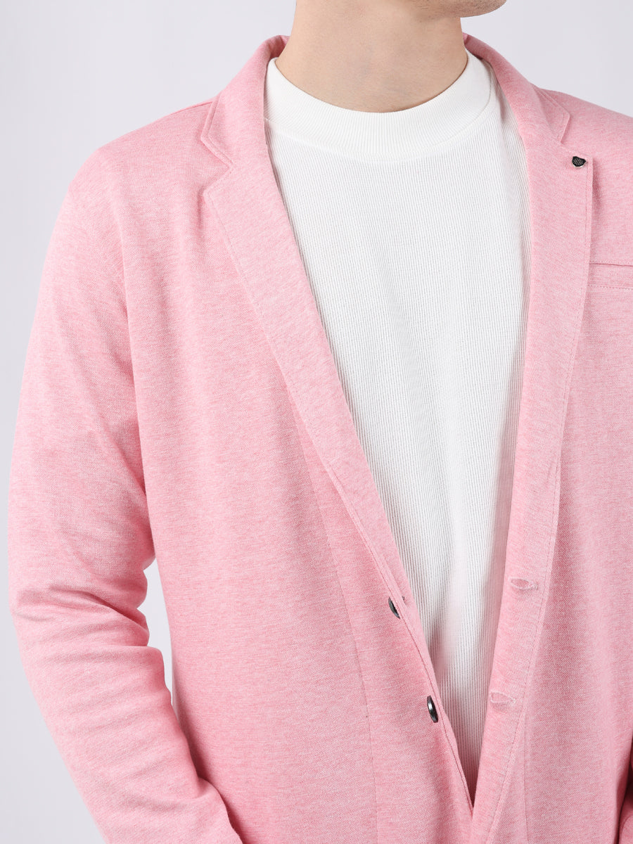 PINK CASUAL LIGHTWEIGHT BLAZER-3