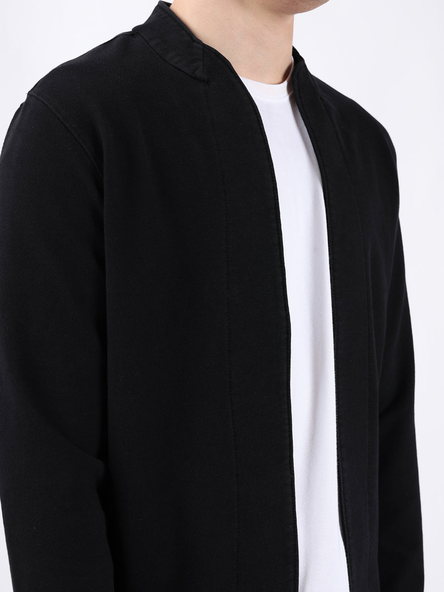 BLACK DENIM CARDIGAN-3