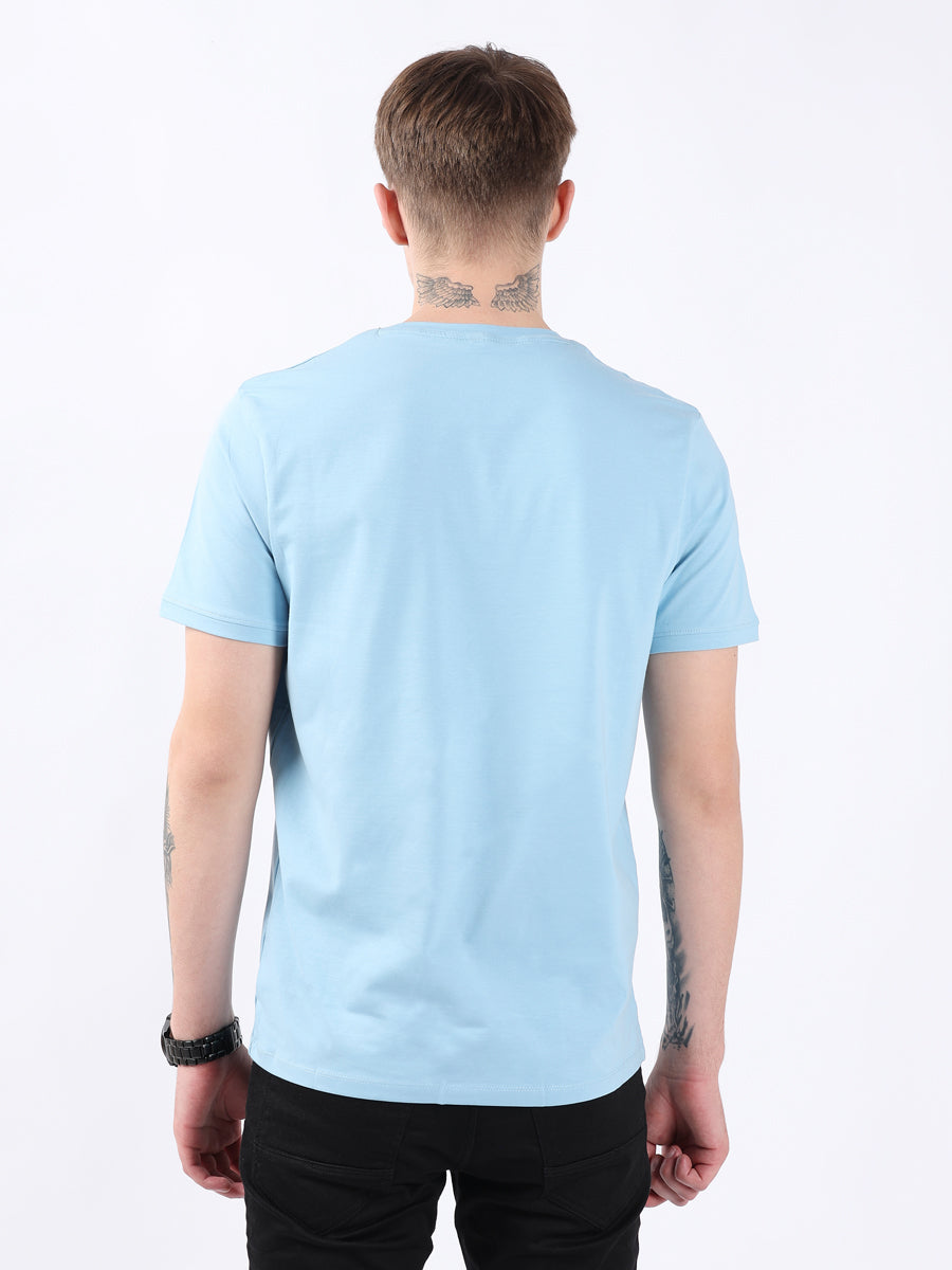 SKY V-Neck light weight t-shirt-5