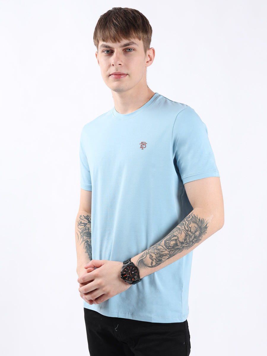 SKY ROUND NECK LIGHT WEIGHT T-SHIRT
