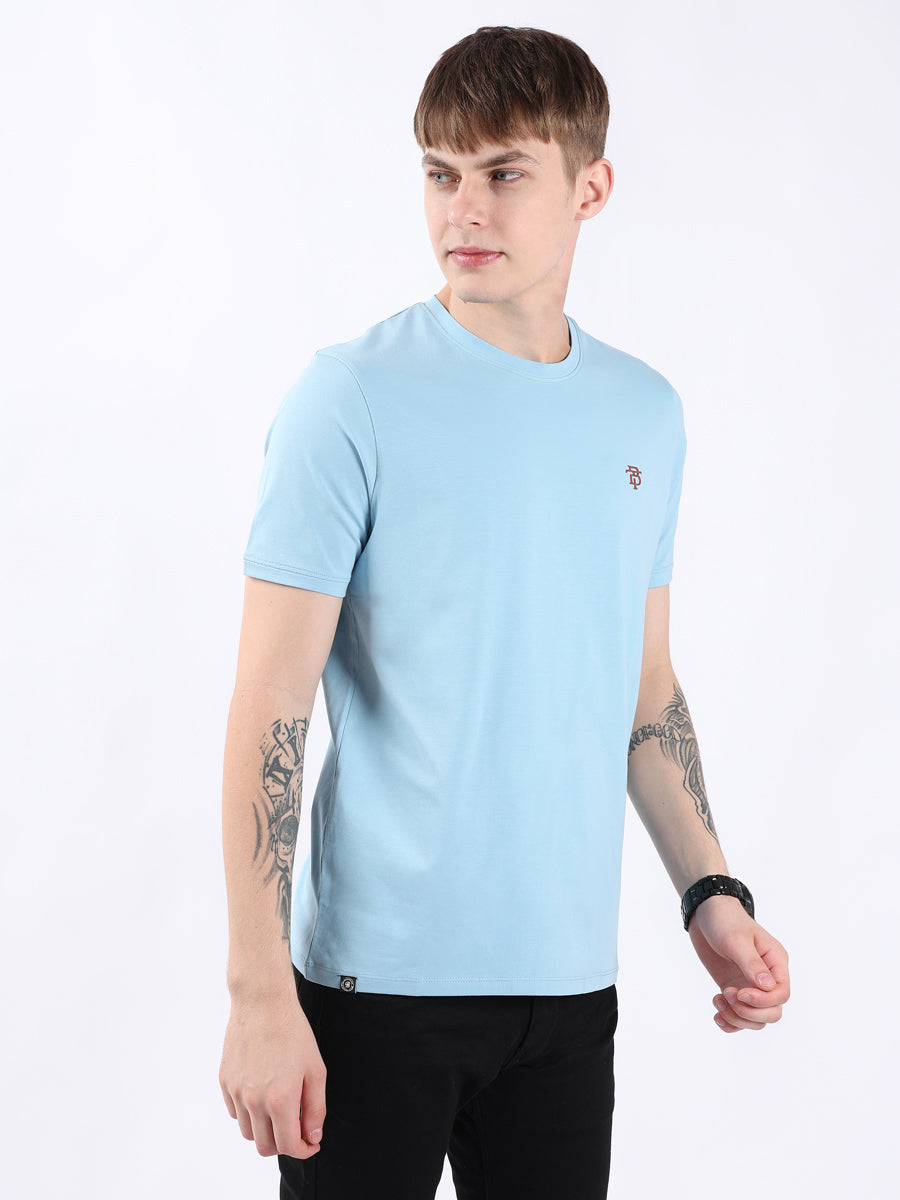 SKY ROUND NECK LIGHT WEIGHT T-SHIRT