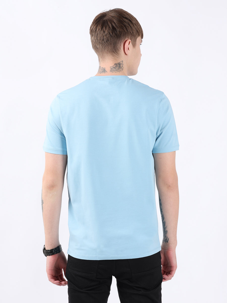 SKY ROUND NECK LIGHT WEIGHT T-SHIRT-5