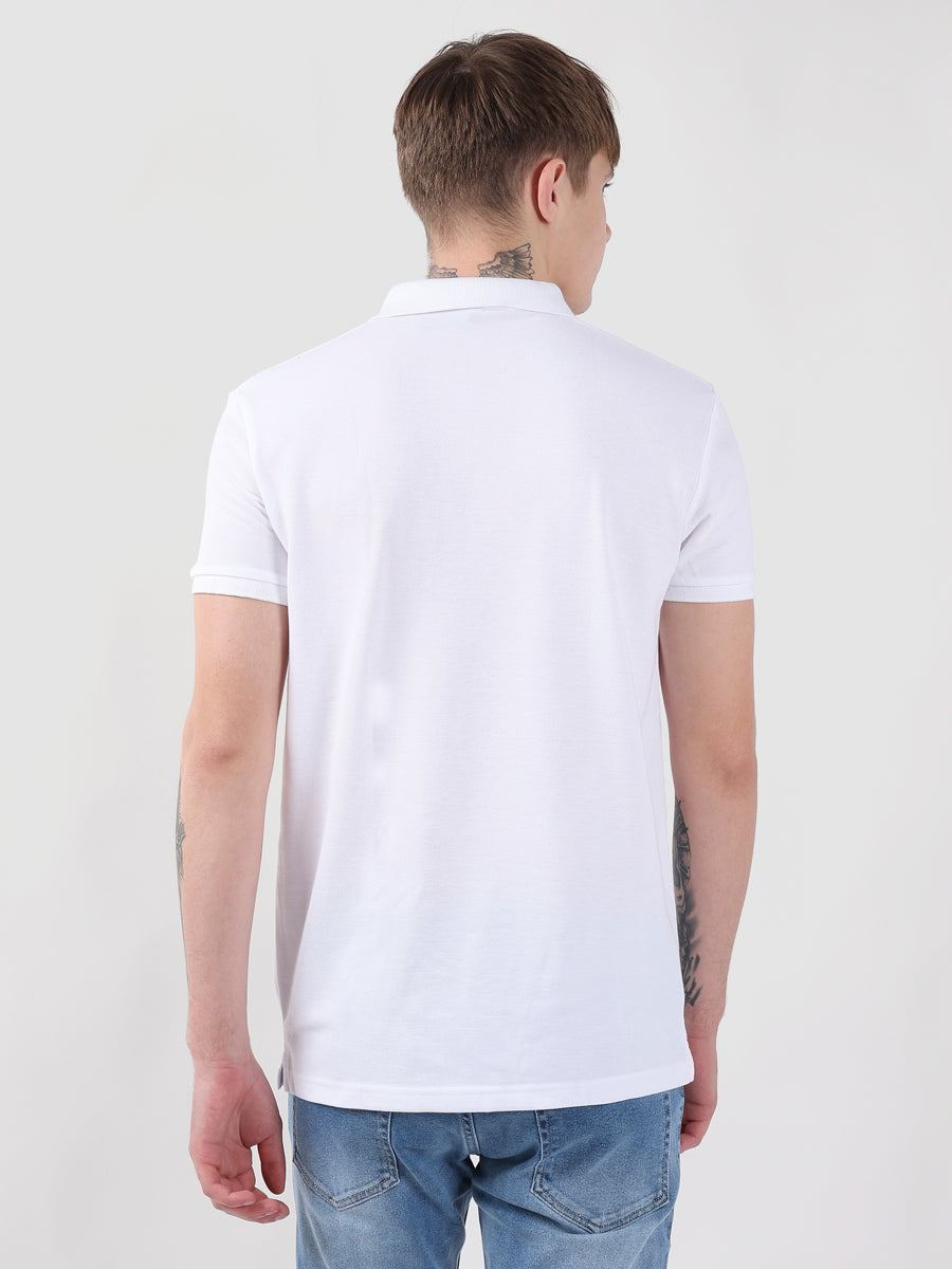 WHITE BASIC MEN POLO-3