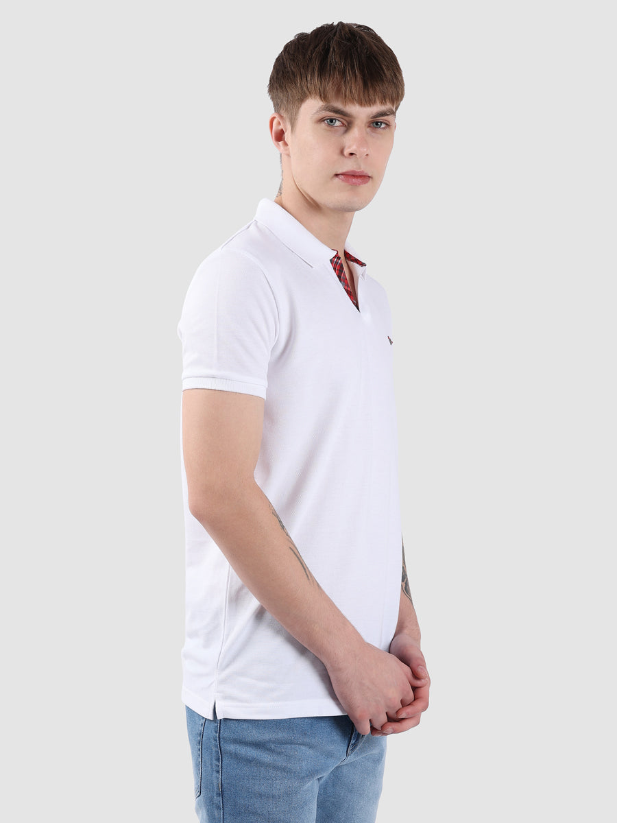 WHITE BASIC MEN POLO-4