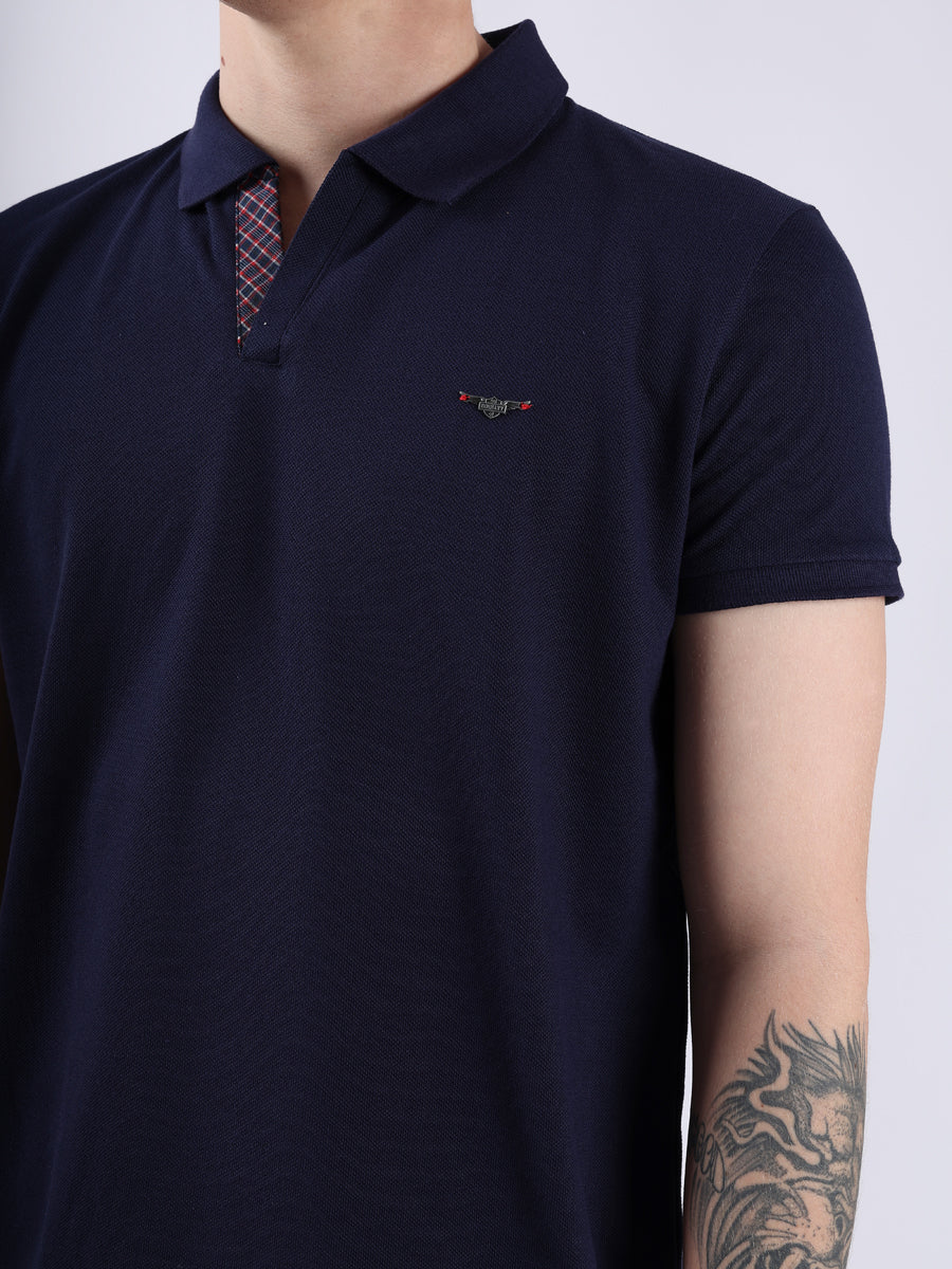 NAVY BASIC MEN POLO-5