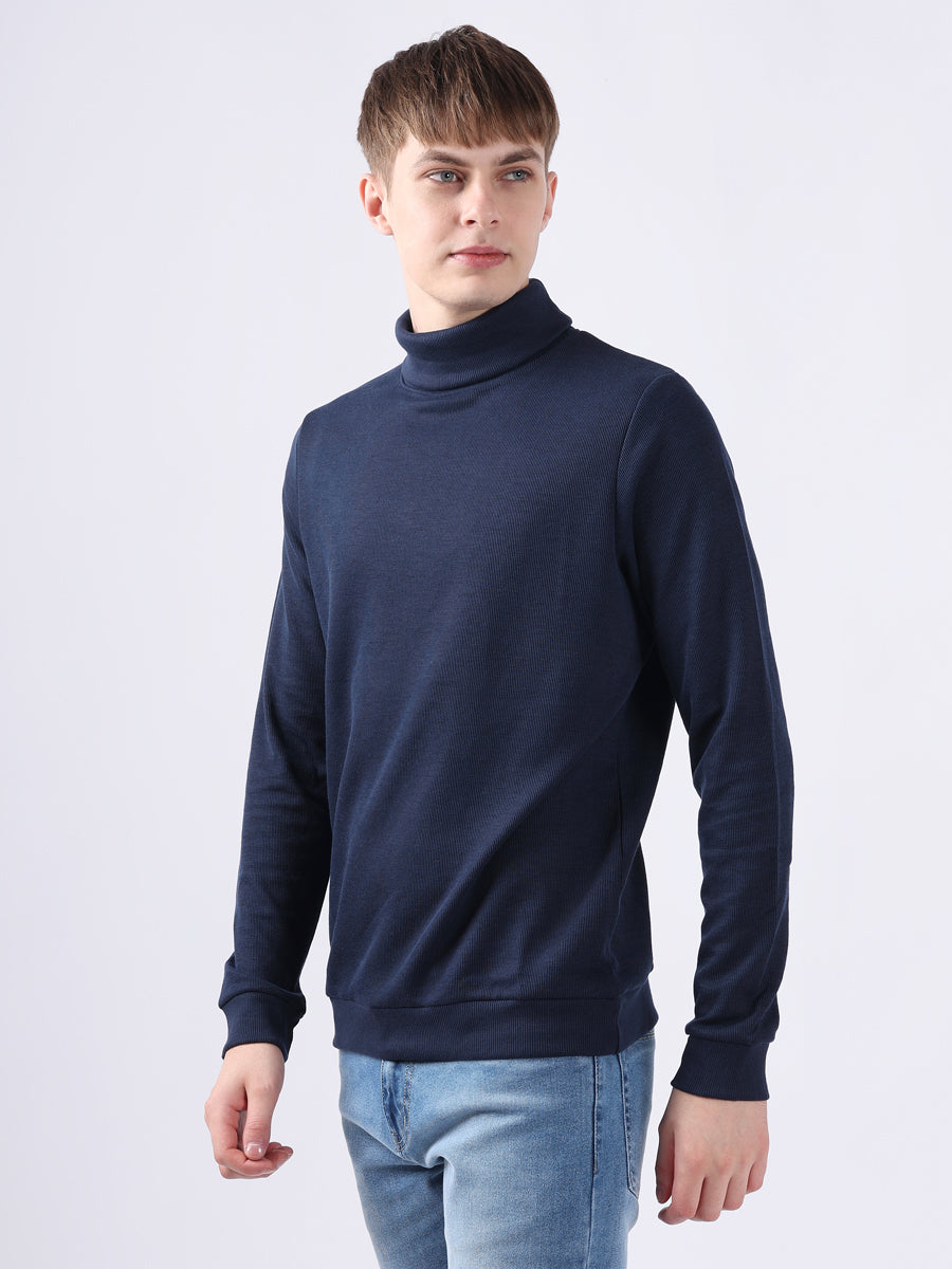 NAVY LONG SLEEVE TURTLE NECK-4
