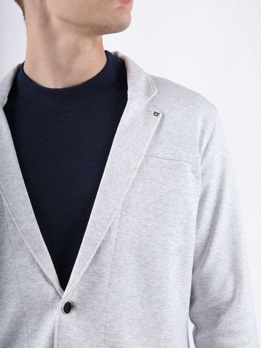 WHITE CASUAL LIGHTWEIGHT BLAZER-3