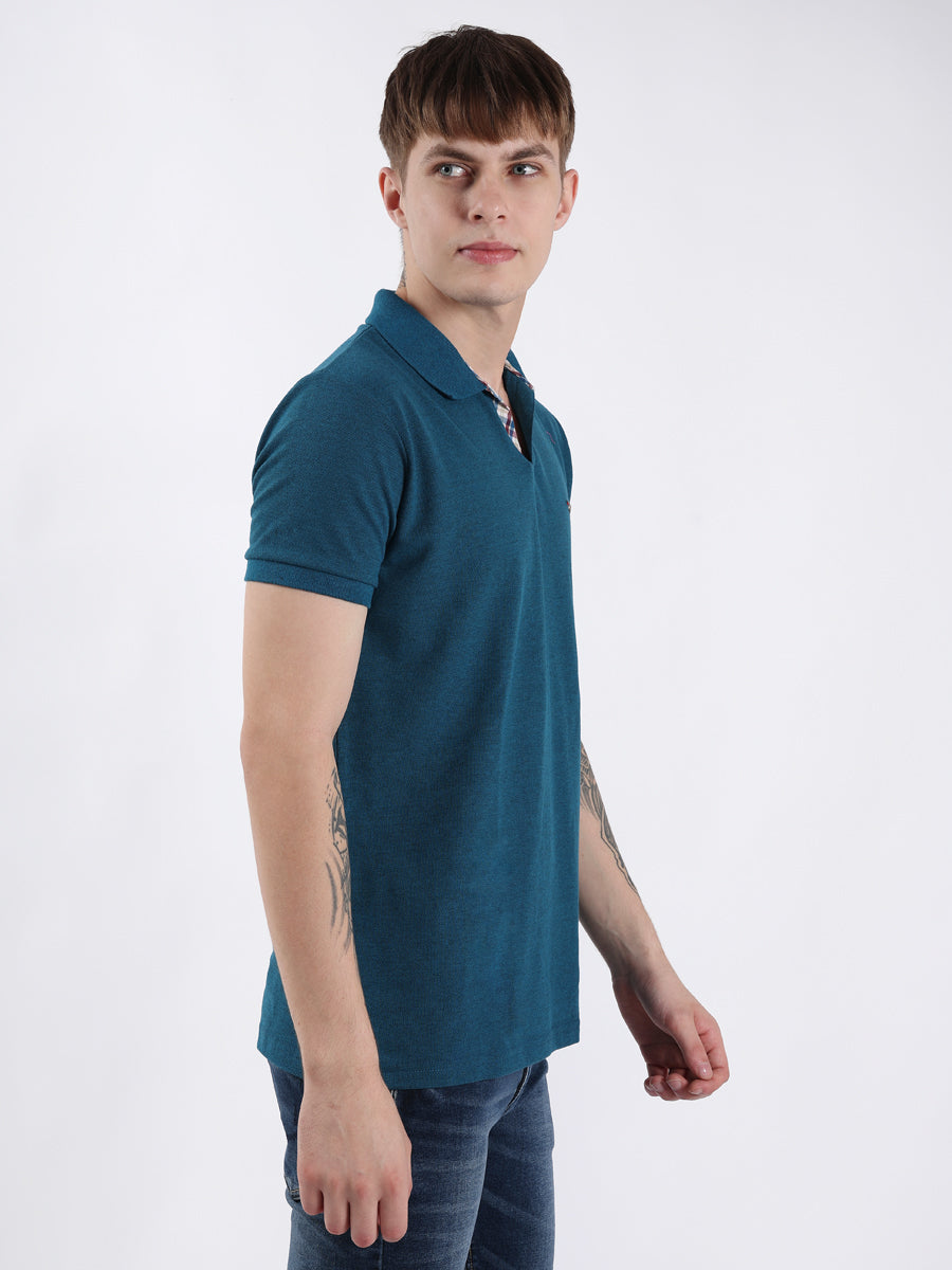 TEAL BASIC MEN POLO-4
