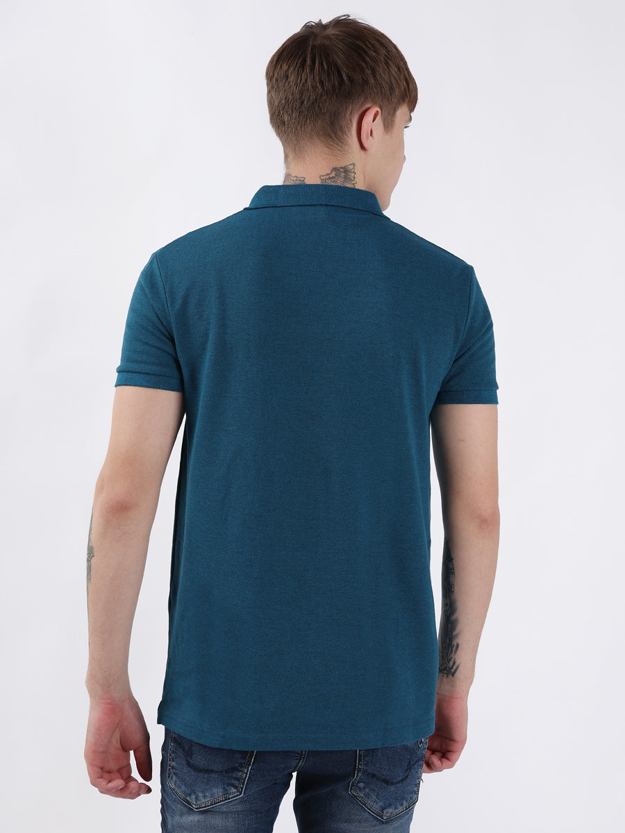 TEAL BASIC MEN POLO-5