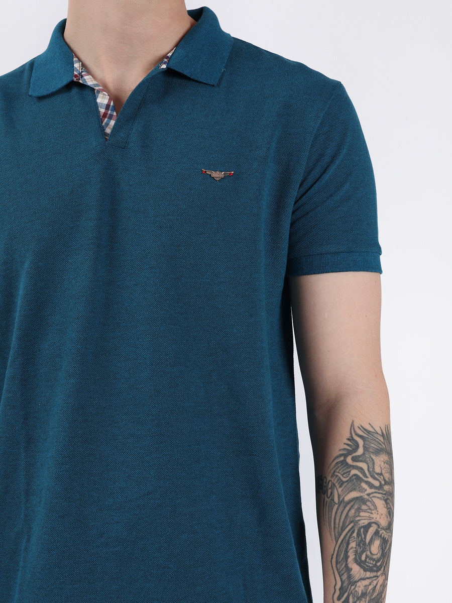 TEAL BASIC MEN POLO-3