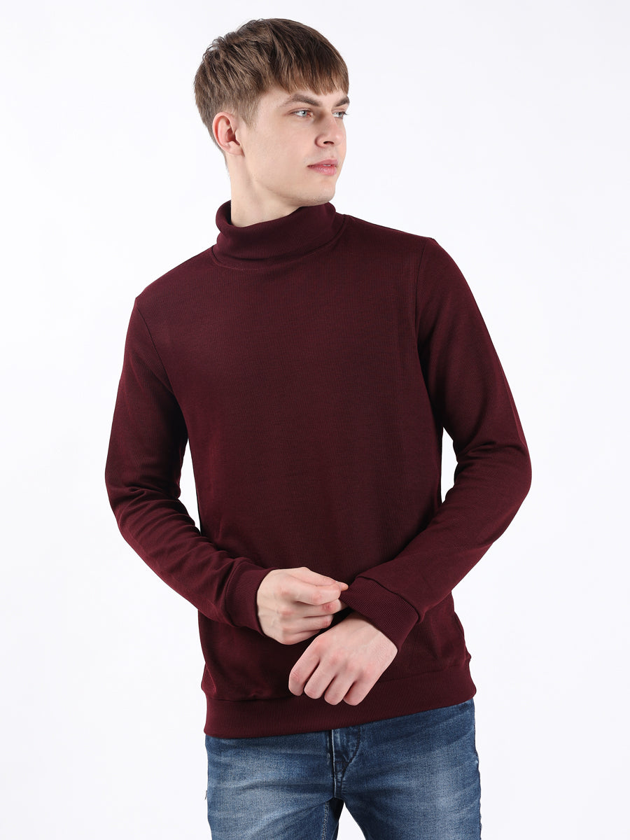 MAROON LONG SLEEVE TURTLE NECK-4