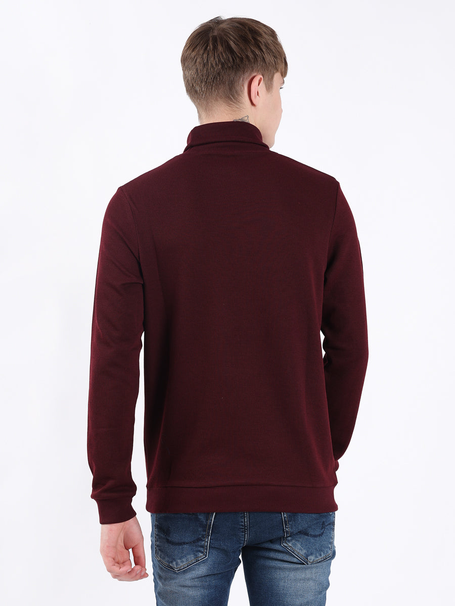 MAROON LONG SLEEVE TURTLE NECK-5
