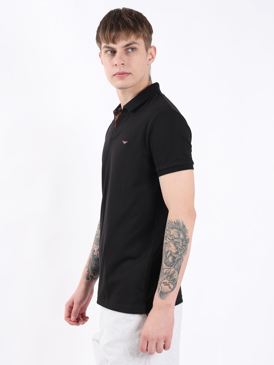 BLACK BASIC MEN POLO-3